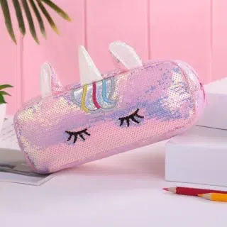 Trousse Fille Licorne Rose
