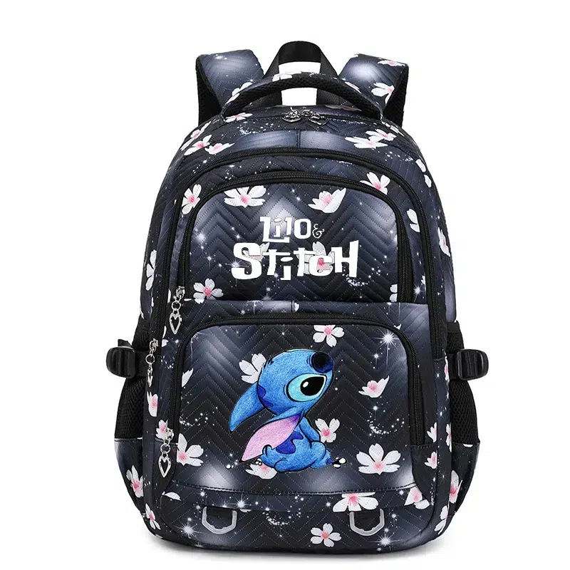 mybagstory Roze rugzak voor meisjes Stitch - lila en Stitch