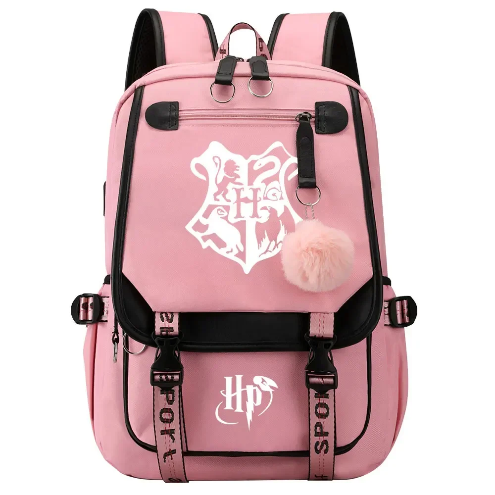 Harry Potter Rugzakken Roze en Zwart Cartable Harry Potter Rose