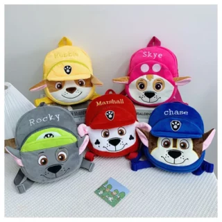 Cartable en Peluche Maternelle Pat Patrouille