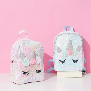 Cartable Licorne Pour Petite Fille à Paillettes