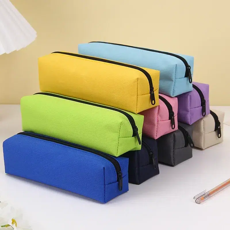 Minimalistisch Pennenetui van Stof - Meerdere Kleuren Trousse de Fournitures d’École Viollette