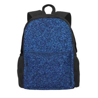 Cartable Scolaire à Paillettes Bleu