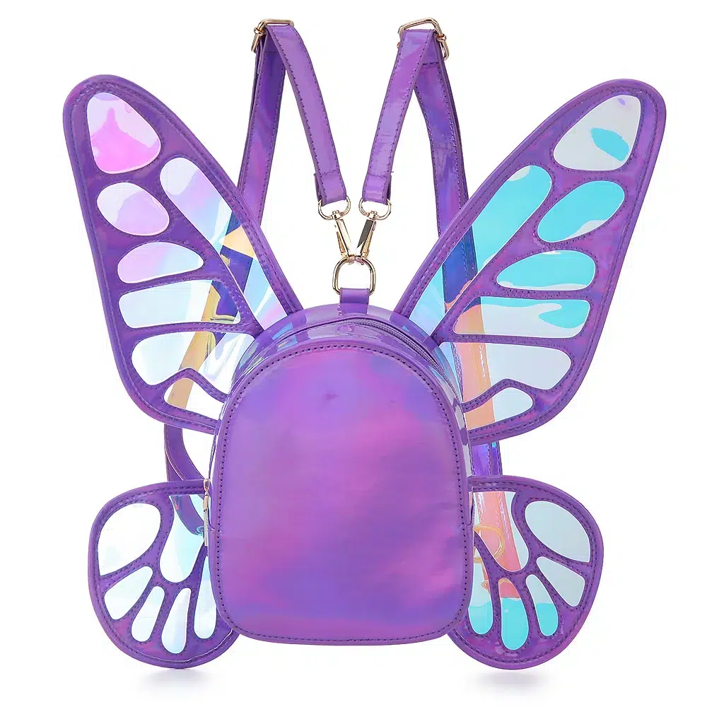 Iridescente Vlinder Rugzak met Vleugels Cartable Ailes de Papillon Fille