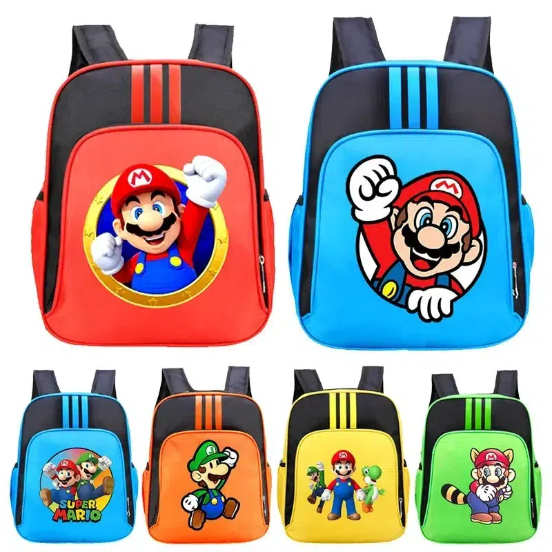 Mario Kinderrugzakken met Iconische Personages Cartable Mario Petits Écoliers