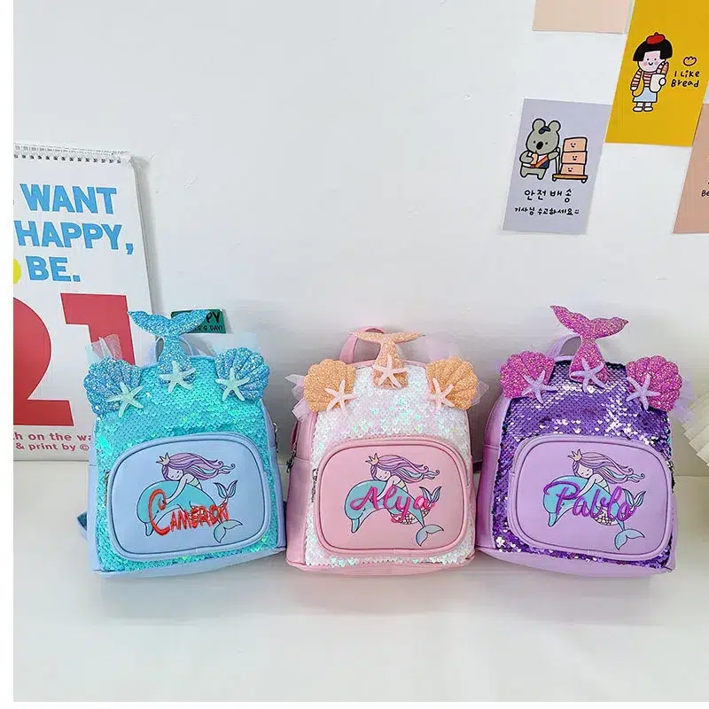 Kinderrugzak met Zeemeerminnenontwerp en Pailletten Cartable Sirène à Paillettes