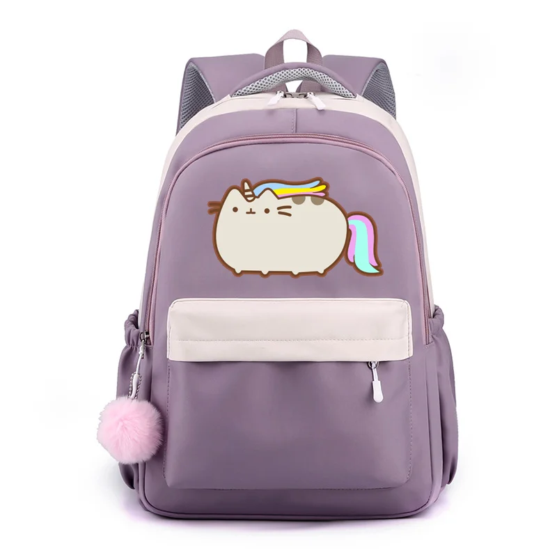 Kinder Rugzak Eenhoorn Kat Pastel Design Cartable Chat Pour Enfant