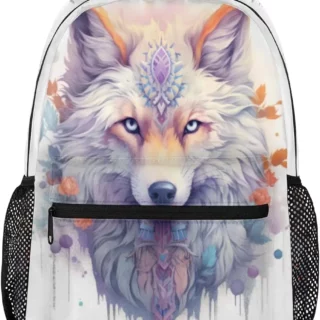 Cartable Loup Ethnique