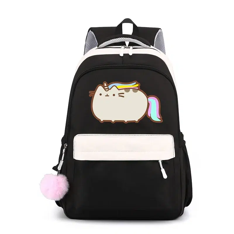 Kinder Rugzak Eenhoorn Kat Pastel Design Cartable Chat Pour Enfant