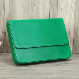 Trousse Matériel en Cuir Vert