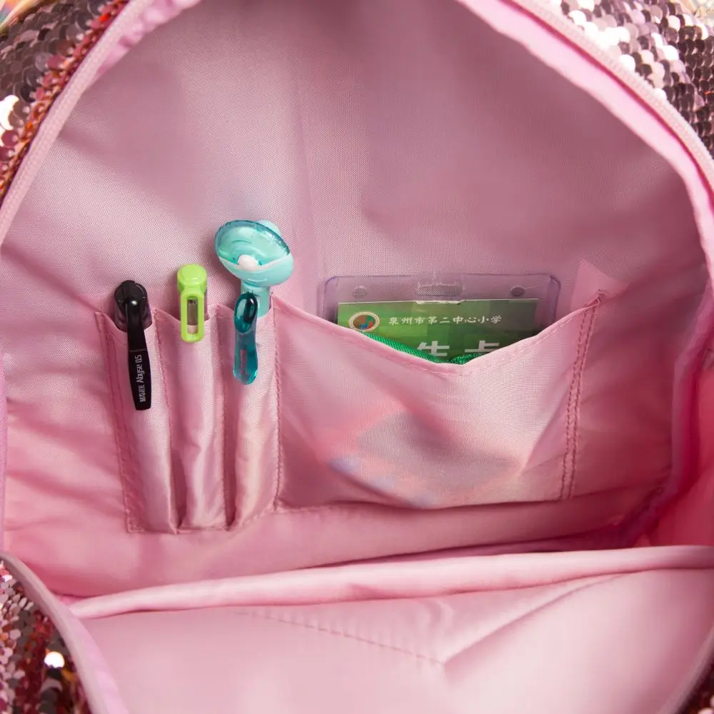 Minnie Rugzak Roze met Pailletten en Strik Cartable Paillettes Minnie Rose