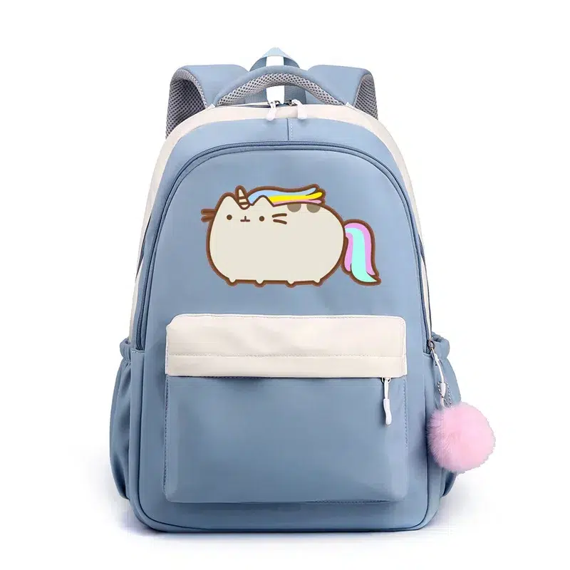 Kinder Rugzak Eenhoorn Kat Pastel Design Cartable Chat Pour Enfant