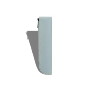 Trousse Porte-Stylo Bleu en Cuir