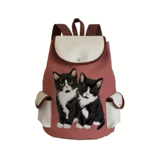 Cartable Rose Chat pour Adulte