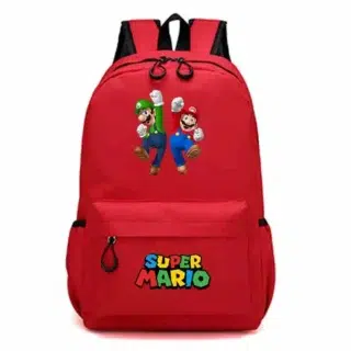 Cartable Rouge Mario et Luigi