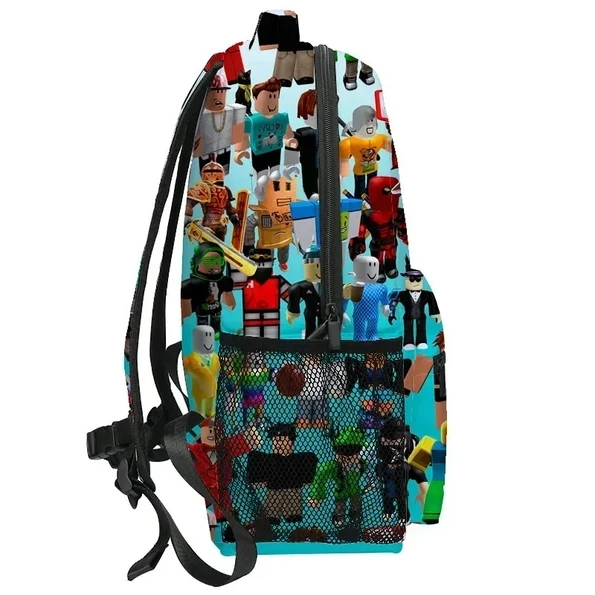 Roblox Rugzak Kinderen Blauw met Personages Cartable Roblox Résistant