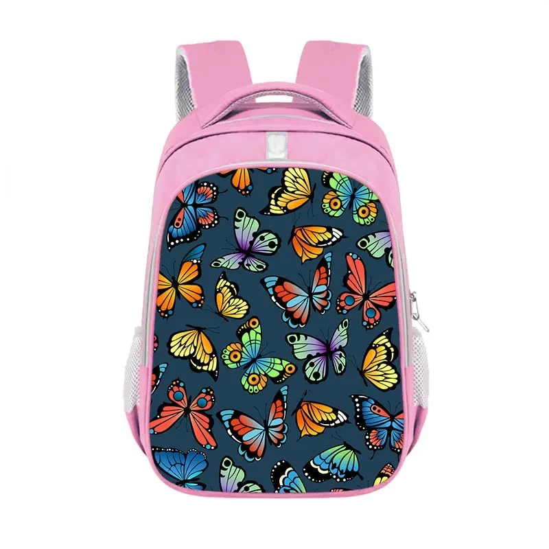 Kinderrugzak met Vlinderdesign - Meerdere Kleuren Sac à Dos Papillon Primaire Rose