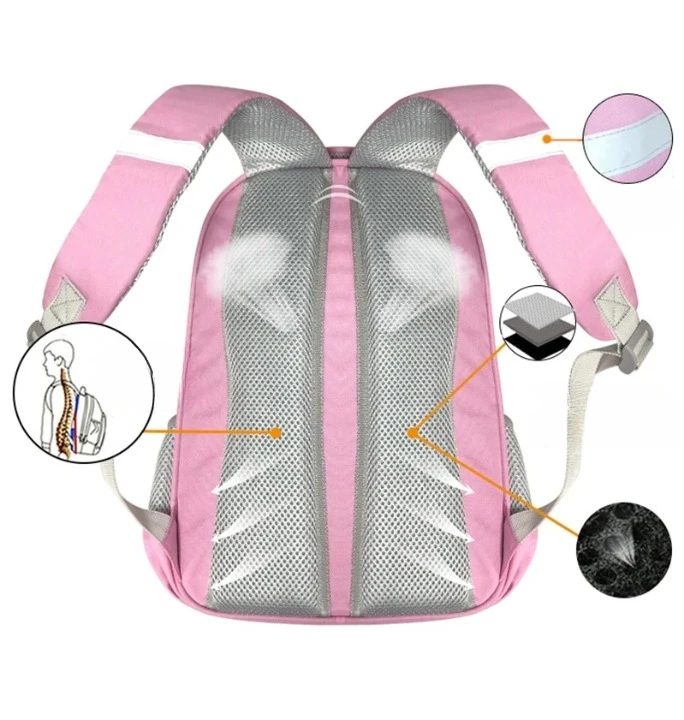Kinderrugzak met Vlinderdesign - Meerdere Kleuren Sac à Dos Papillon École