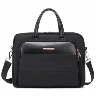 Cartable Noire Pour Ordinateur Pour Femme 40x10x30cm