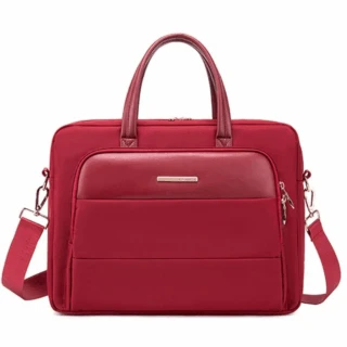 Cartable Bordeaux Pour Ordinateur Pour Femme 40x10x30cm