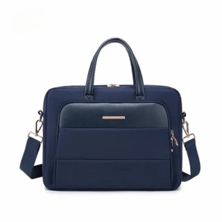 Cartable Bleu Pour Ordinateur Pour Femme 37x10x28cm